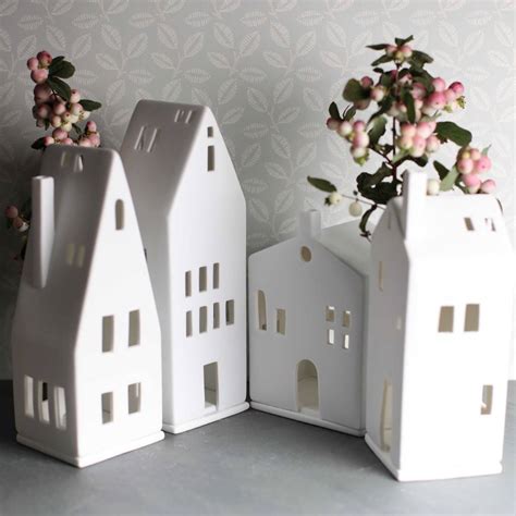 metal tea light houses|porcelain tea light houses.